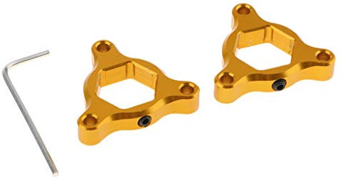 Coppia Moto Anteriore CNC Esagono Anodizzato Precarico Forcella Regolatori 22mm Per YAMAHA YZF-R6 2006-2007 YZF-R6 1999-2004 - Dorato