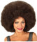 Horror-Shop Riesige Afro Perücke Braun als Kostümzubehör für Karneval und Mottoparties