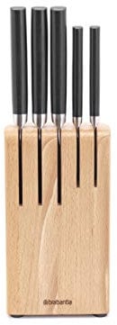 Brabantia Messerblock mit Messer, Schwarz, Einheitsgröße