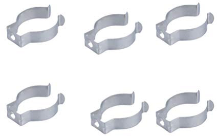 BESPORTBLE 100 Stück Lichtschlauch Halter U Clips für LED Licht Lampenhalter T8 Röhrenleuchte Befestigungsclips Wandhalterung Manganstahl Clips Halterung Silber