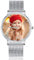 ALBERTBAND Montre pour Femme Montres Photo Personnalisées Montre Bracelet en Cuir Femmes Hommes Montre-Bracelet pour Cadeau de Mères de Fête des Pères (argent-36mm)