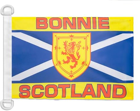 AZ FLAG Bonnie Scotland Nautical Flag 18'' x 12'', Scottish flags 30 x 45 cm, Banner 12x18 in for boat