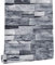 myforHD Stone Brick Wallpaper Peel and Stick 3D Effect Blocks Vintage Brick Faux Textured Self-Adhesive Wallpaper Kitchen Cabinets Backsplash Fireplace Laundry Room Accent Wall Decor