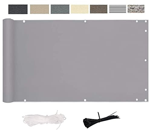 CHENG Sichtschutz Garten 60x100cm, Balkon Sichtschutz Balkonabdeckung, Wetterbeständiges und pflegeleichtes in div. Größen & Farben