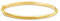 MIORE Armreif Armband für Damen aus glänzend 9k 375 Gelbgold mit Sicherheitsverschluss, Umfang 18.5 cm