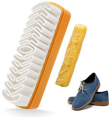 Spazzola per Scarpe Scamosciate, Pulizia Scarpe Scamosciate e Gomma Gomma Spazzola Scarpe Scamosciate Spazzola Scarpe Pelle per La Pulizia Delle Scarpe/Stivali/Accessori in Pelle Scamosciata