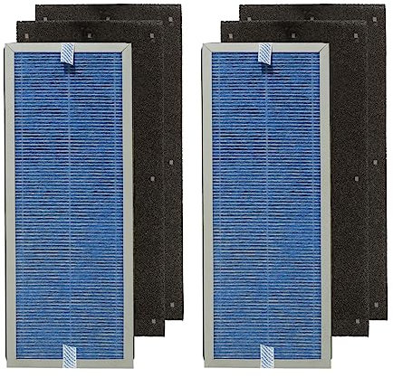 PUREBURG Ersatzfilter-Set, kompatibel mit Membrane Solutions MS18 Luftreiniger, 2 Stück, H13 HEPA, 4-stufige Filtration, Aktivkohle, Luftreinigung, Staub, VOCs, Geruch
