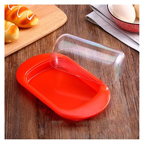 Beurrier avec Couvercle Boîte au beurre avec couvercle Plaque de nourriture au fromage de stockage de la plaque de beurre Plaque de beurre Restaurant Cuisine Beurrier (Color : A)