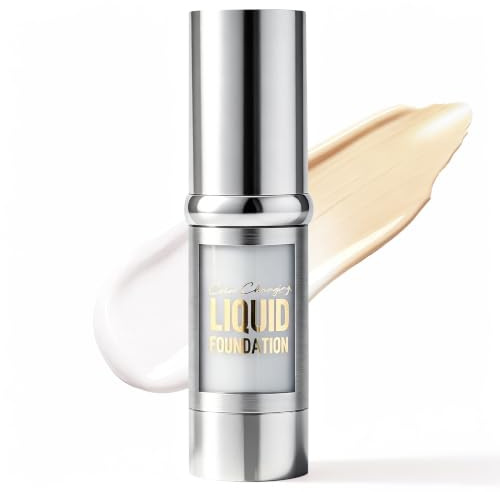 VIOLA HOUSE Farbwechsel-Foundation für Reife Haut, Selbstanpassendes Natürliches Finish Passend Zu Ihrem Hautton, Leichtes Concealer-Makeup, Langanhaltend & Wasserfest, 30 ml (Heller Hautton)