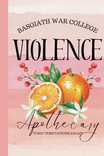 Violence Apothecary 6x9 Notebook Journal | Wide Ruled | Hard Cover | Basgiath War College | Fourth Wing Inspired