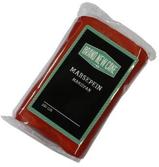 BrandNewCake® Marzipan 1:3 - Rot - 250g - Perfekt für Tortendekorationen und Backen