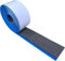 HZCHION EVA Foam Decking Boat Flooring Sheet Faux Teak Border Strip Dark Grey with Blue 240x5.5cm
