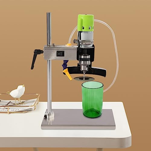 WEIGR Elektrische Glasschneider, 150W Glass Cutter Einstellbare Geschwindigkei 6000r/min, Flaschenschneider Glasflaschenschneider Glasschneider für Weinflaschen, Seeglas, DIY