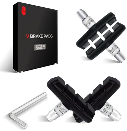CNCLOL Bike V Brake Pads, Bicycle V Brake Blocks,55/70mm Brake pads.Black