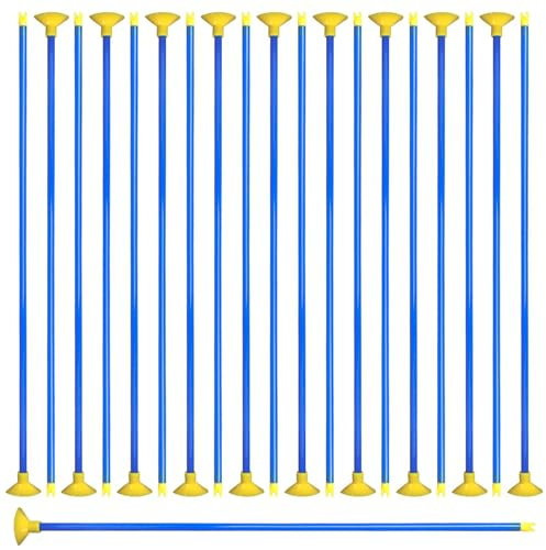20 Pcs Play Replacement Suction Cup Arrows Toy,Replacement Arrows for Archery Safe Training Arrows for Shooting Practice, PVC Plastic Arrows for Suction Cup Targets (Blue)