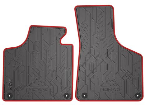 SMK Gummimatten vorne passend für Audi RS3 8P 2003-2013 Robuste und Flexible Fussmatten Auto, kompatibel mit Befestigungssystem, Eingebaute Stopper, Praktische Ränder, rutschfeste Registerkarten