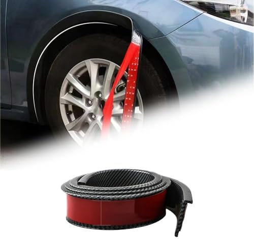 GOPC Autoreifen Augenbrauenstreifen Stick,kompatibel mit Dodge Challenger, Autoschutz und Dekoration,2-Carbon Fiber Pattern