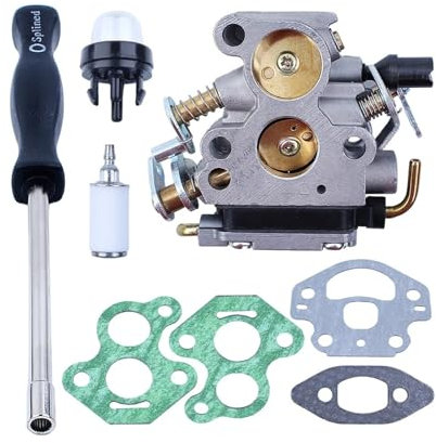 AOIUU Kit guarnizione cacciavite carburatore adatto for motosega Mcculloch CS340 CS380 Carb Primer Motosierra Benzina