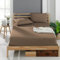 Veluna Home Premium Spannbettlaken 200x200 cm – Cappuccino - 100% Baumwolle Spannbettlaken 150g/m², Oeko-TEX Zertifiziert, Bettlaken Jersey, Spannbetttuch, Matratzenhöhe bis 30 cm