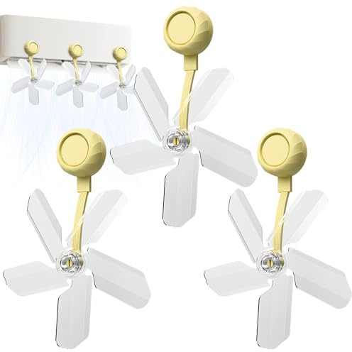 AC Vent Deflector - Set of 3 Adjustable Airflow Baffles | Noise-Reducing AC Air Register Guide Fan | Wind Direction Control for Bedroom, Room, Study & Home Comfort