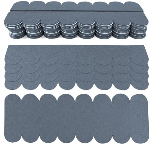 Dachpappe für Vogelhaus Wasserdicht Dachschindeln Selbstklebend Mini Dachschindeln 32stk Dachpappe für Nistkastendach Nistkasten Kaninchenstall Insektenhotel Gartenhaus Briefkastendächer (Grau)