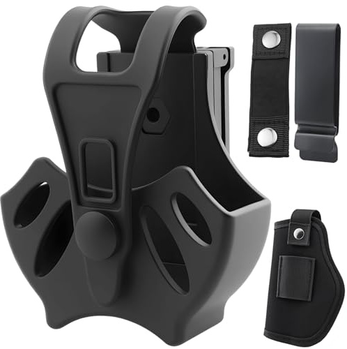 GZhaizhuan Mandschellenhalter, Verschleißfestes Handschellenetui Handschellenholster mit Schnellverschluss für Die Meisten Handschellen, mit Pistolenholster