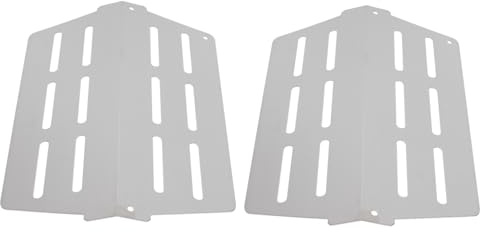 Artibetter 2 pièces Plaques Chauffantes INOX pour Barbecue Gaz Lot de Durables et Résistantes Diffuseur de Chaleur pour Cuisson Extérieure