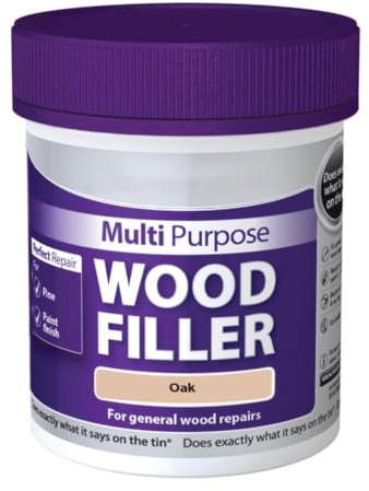 HOCHSTE® Multipurpose Ready Mixed Wood Filler, Oak, Set of 1 | Flexible, Crack-Resistant Hole Repair Paste for Interior Wood, Sandable, Paintable & Stainable