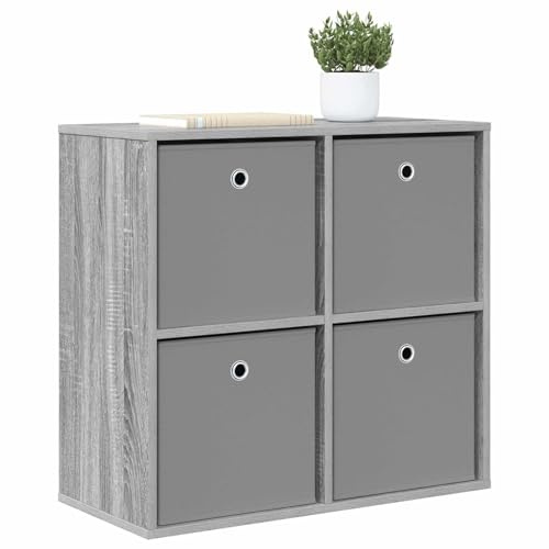 vidaXL Sideboard mit Schubladen Graues Sonoma 68,5 x 32 x 67 cm, Moderne Wohnzimmeraufbewahrung, robuste Möbel, große Regale, schicke Heimregale, funktionale Möbel zum Organisieren