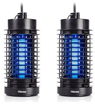 Fluginsektenvernichter Insektenfalle 2er Set 20m² 4W UV Auffangschale