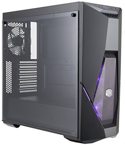 Cooler Master - MasterBox K500 - Boitier PC Gaming (Moyenne Tour ATX, 1xPanneau En Verre Trempé, 2xVentilateurs 120mm RGB) - Noir