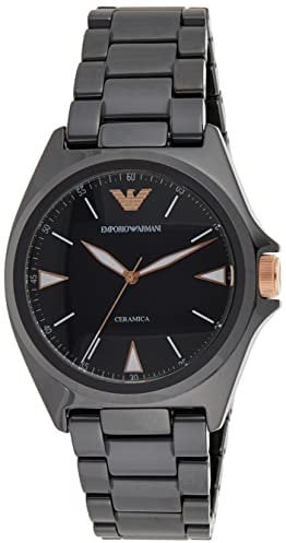 Emporio Armani Herren Quarz 3 Zeiger Uhr mit Armband AR70003