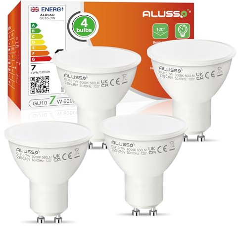 ALUSSO GU10B-7W-6000K-4