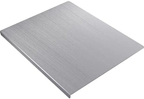 Taglieri grandi, in acciaio inox, antiscivolo, a forma di L, tagliere, in acciaio inox, XL (80)