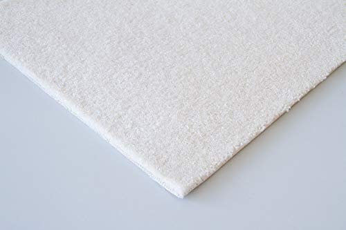 Steffensmeier Teppichboden Genua Meterware | Auslegware für Kinderzimmer Wohnzimmer Schlafzimmer | Creme, Größe: 400x500 cm
