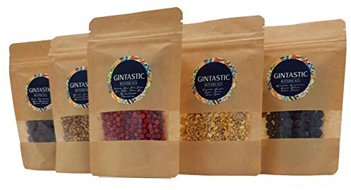 GINTASTIC Spice Gin-Tonic Set | 5 spezie naturali al gin per raffinare gin tonic e altri long drink e cocktail con gin | Ottimo regalo per gli amanti del gin