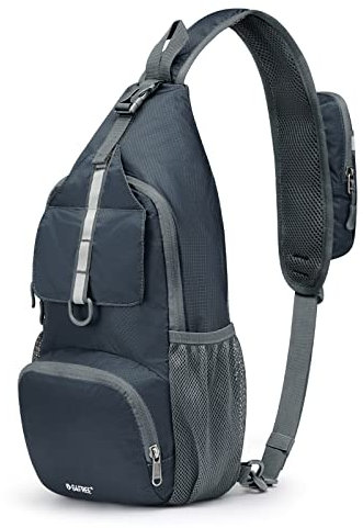 G4Free Brusttasche Sling Bags Faltbarer Schulterrucksack Umhängetasche Crossbody Herren Damen für Reise Wandern Radfahren Laufen Klettern