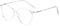 ZUVGEES Mode Runden TR90 Blaulichtfilter Lesebrille für Herren und Damen mit Federscharnier Lightweight Anti-blaue Computerbrille (Transparent, 2.5)