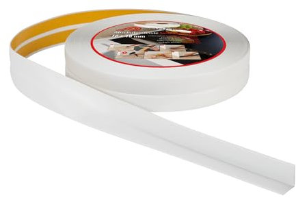ProfiPVC Weichsockelleiste 18x18mm 10 Meter für Küche und Badezimmer, selbstklebende Abschlussleiste aus PVC, flexible Knickleiste - Fugendichtungsband, hellgrau