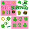 Whaline Silikonform zum St. Patrick's Day, Kleeblatt, Backform, irische Feiertage, Schokolade, Süßigkeiten, Fondant-Form für St. Patrick's Day, Seife, Kuchen, Cupcake-Dekoration, 2 Stück