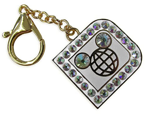 Disney Walt Disney World ''D'' Icon Jeweled Bag Charm