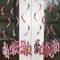 JIMINISO Spiralförmige Ornamente zum Aufhängen, Pink / Blau