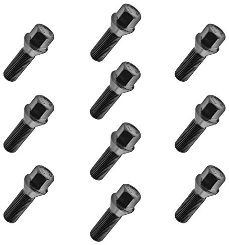 10x Radschrauben M14x1,5 45mm Radbolzen Kegel SW17 SCHWARZ Längenauswahl