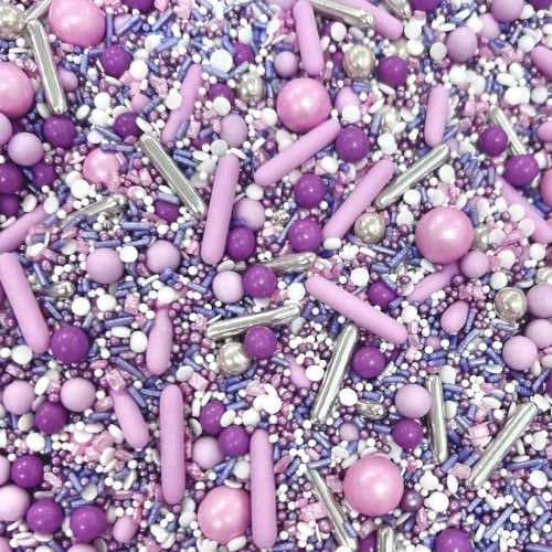 Luxury Purple sprinkles silver pink white lilac pastel sprinkles for cupcake cookies cake toppers pearls chocolate balls metallic pearls cupcakes rods 100s 1000s PRETTY PURPLE