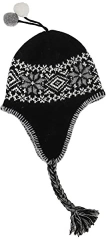 ICEWEAR Papey Trappermütze aus Wolle (Schwarz)