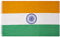 MUWO Flagge Nations Together 90 x 150 cm Nationalmanschaften, doppelseitige Gartenflagge, wetterfeste Fanflagge, Fußballflagge Polyester Länderfagge Deutschland mit Ösen (Indien)