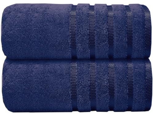 Casabella Deluxe 2 Piece Jumbo Bath sheet 90x180 cm 100% Cotton Extra Large Bath Towels Highly Absorbent Royal Bath sheets Towels