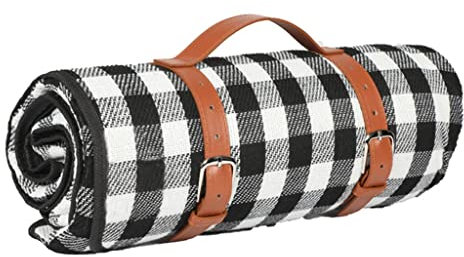 Tapis De Pique-Nique À Carreaux Noir Et Blanc Tapis De Camping en Plein Air Tapis De Plage De Bord De Mer Tapis De Pelouse De Voyage Portable (Size : 150 * 200cm)