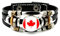 LODMLOER Bright Red Maple Leaf Canada Flag Art Verstellbares Armband Lederarmband Zubehör Geschenk Modisch Lässig Spirituell Punk Vintage Perlen Kind Paar Geschenke Für Frauen Männer Bild 18 cm