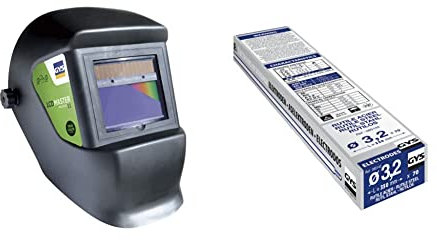 GYS - Masque de Soudage LCD MASTER 11 - Teinte 11 Noir & ELECTRODES Rutiles Ø3.2 E6013 - ETUI de 70 - CONSOMMABLES Soudure MMA - Toutes positions - A L'electrode - Amorcage Des 40V